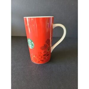 NEW! 2013 Starbucks Christmas Holiday Coffee Mug w/Ornaments Berries 16 oz Tall